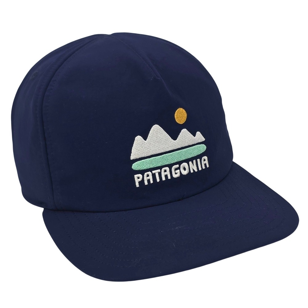 Patagonia Duckbill Cap Hat Navy Blue Fed Up With Meltdown Packable Outdoor OSFA
